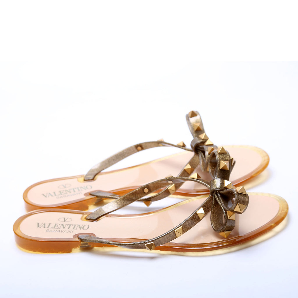 Rockstud Jelly Flip Flops Size 38