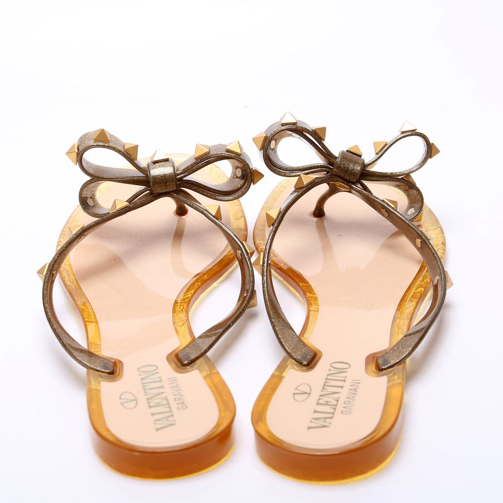 Rockstud Jelly Flip Flops Size 38