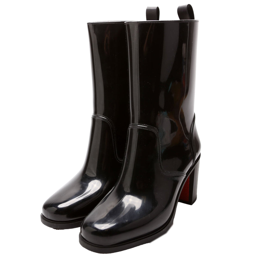 Loubirain 70MM Rubber Rain Boots Size 41 Black