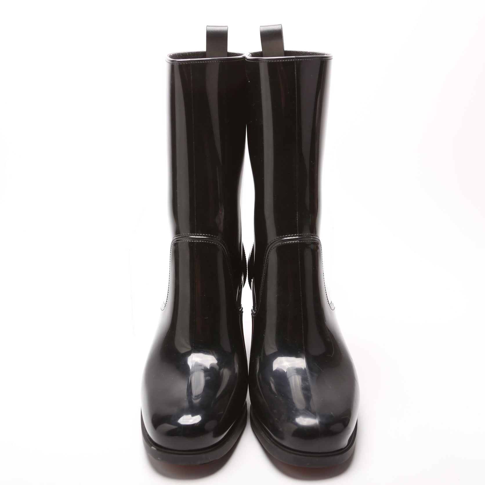 Loubirain 70MM Rubber Rain Boots Size 41 Black