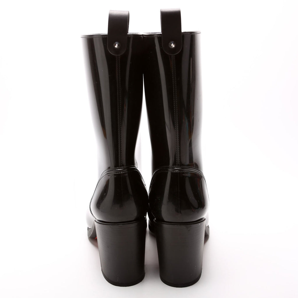 Loubirain 70MM Rubber Rain Boots Size 41 Black