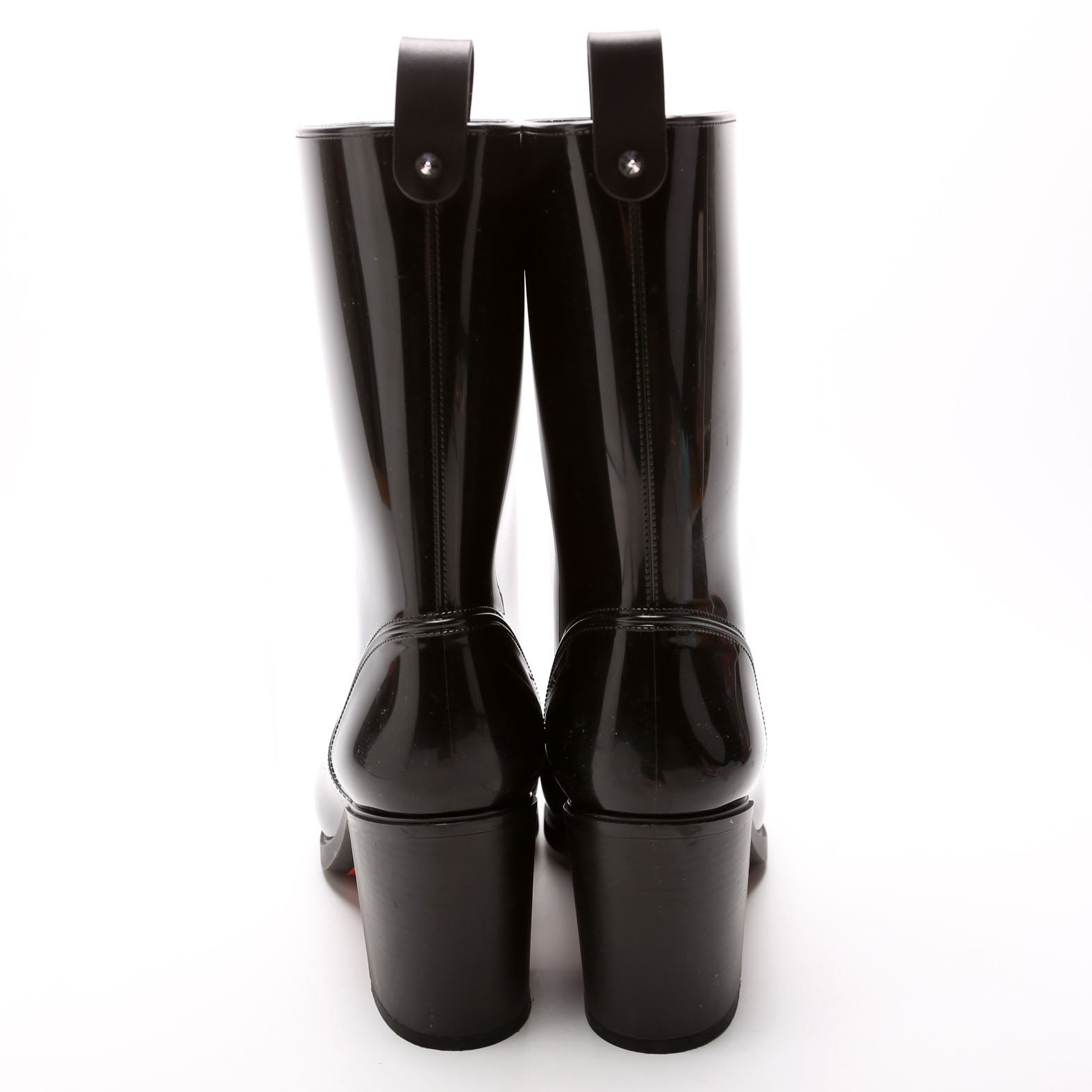 Loubirain 70MM Rubber Rain Boots Size 41 Black