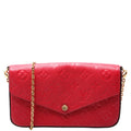 Pochette Felicie Empreinte Red