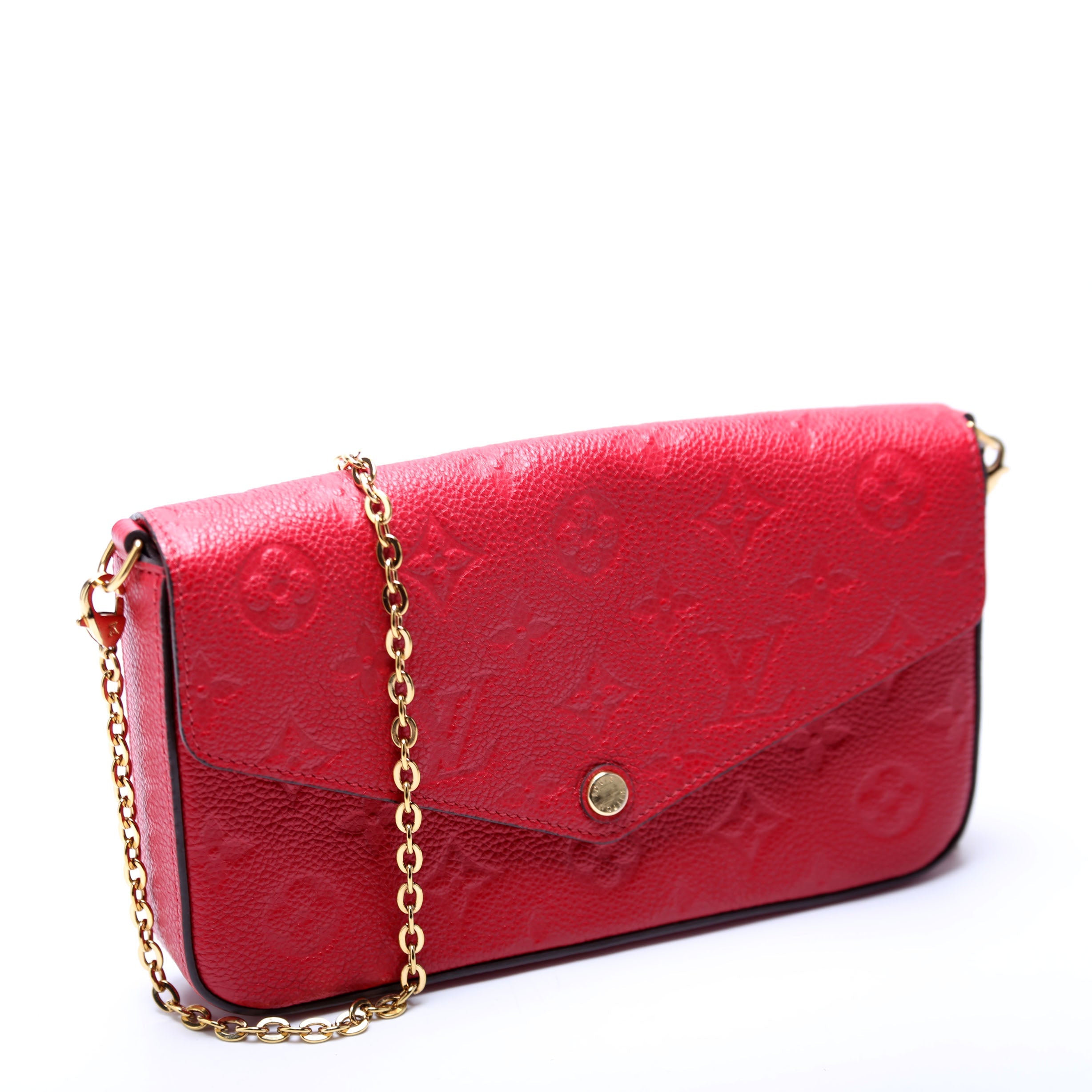 Pochette Felicie Empreinte Red