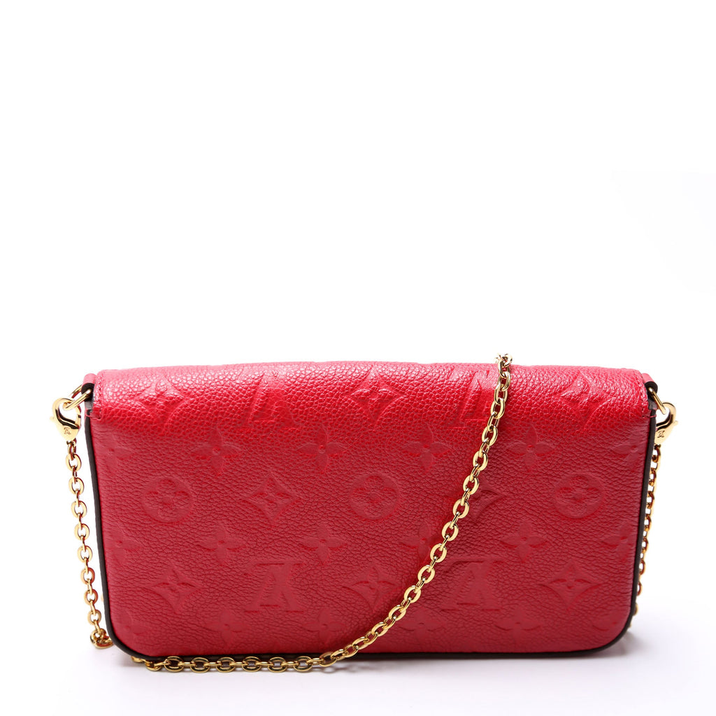 Pochette Felicie Empreinte Red