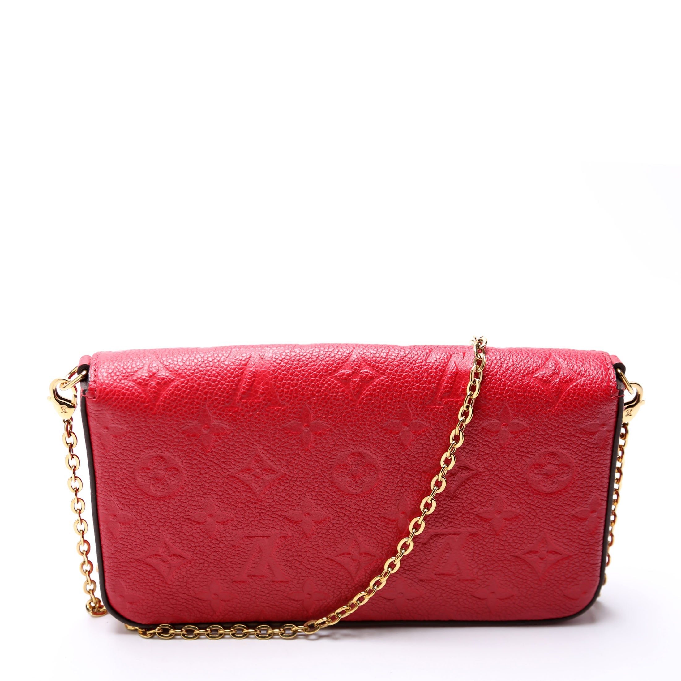 Pochette Felicie Empreinte Red