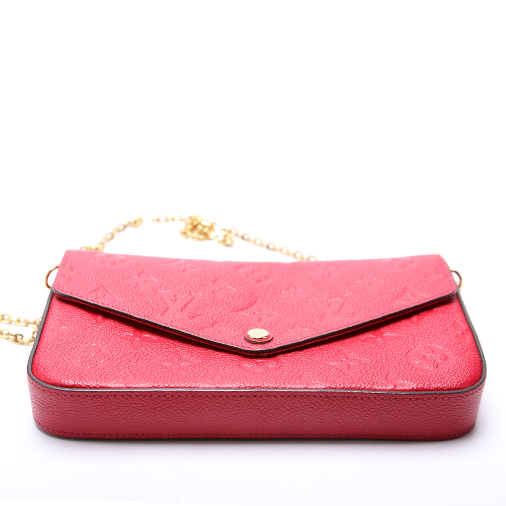 Pochette Felicie Empreinte Red