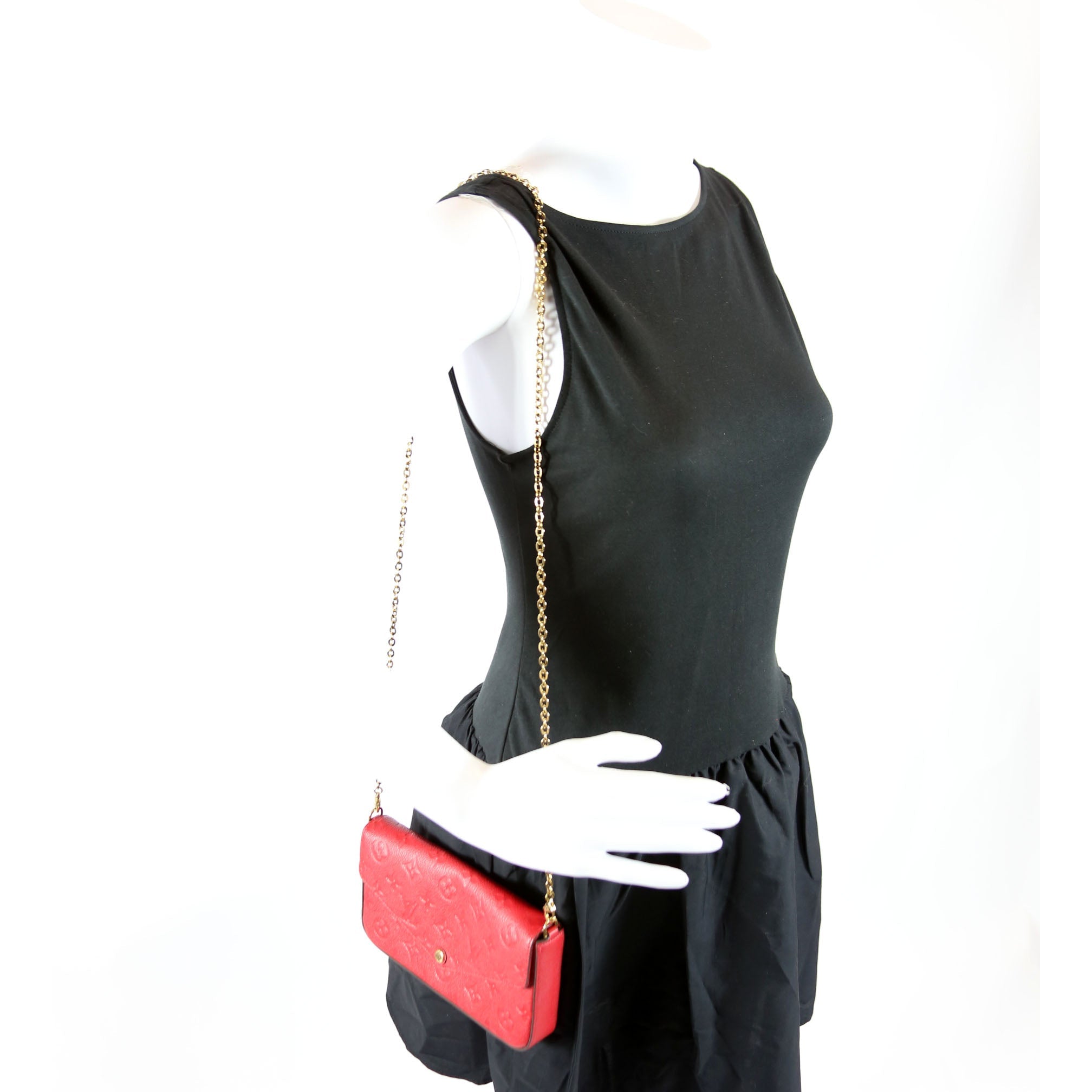 Pochette Felicie Empreinte Red