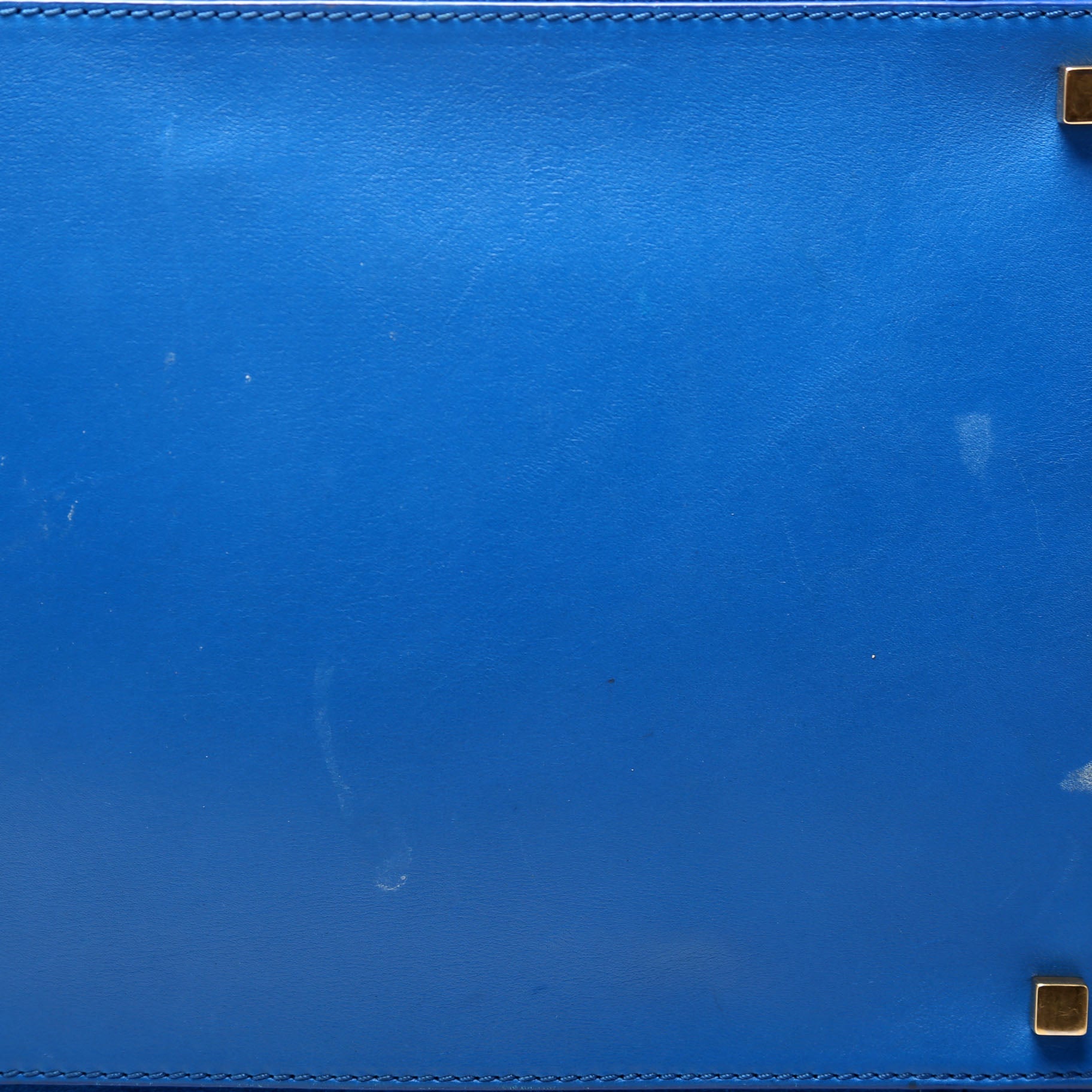 Suede Luggage Bag Blue