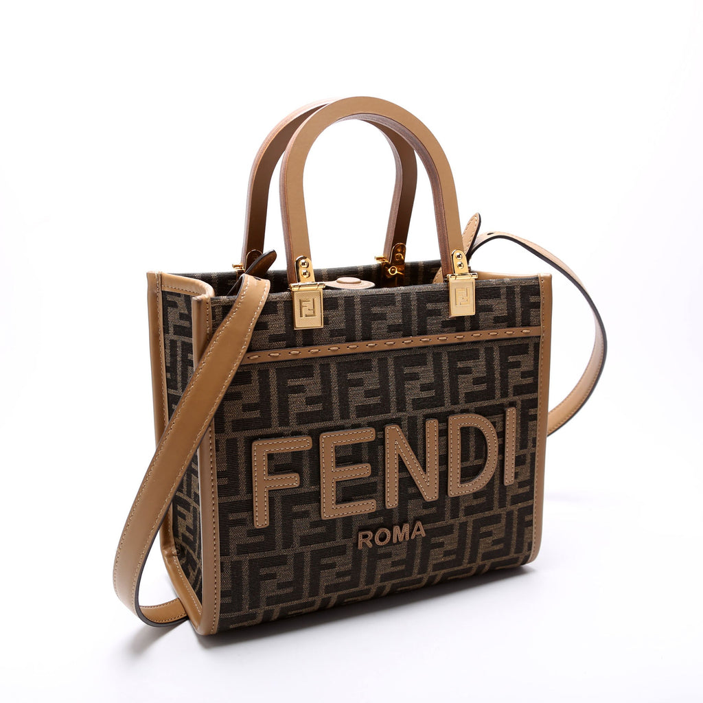 8BH394 Sunshine Shopper Small FF Canvas Brown