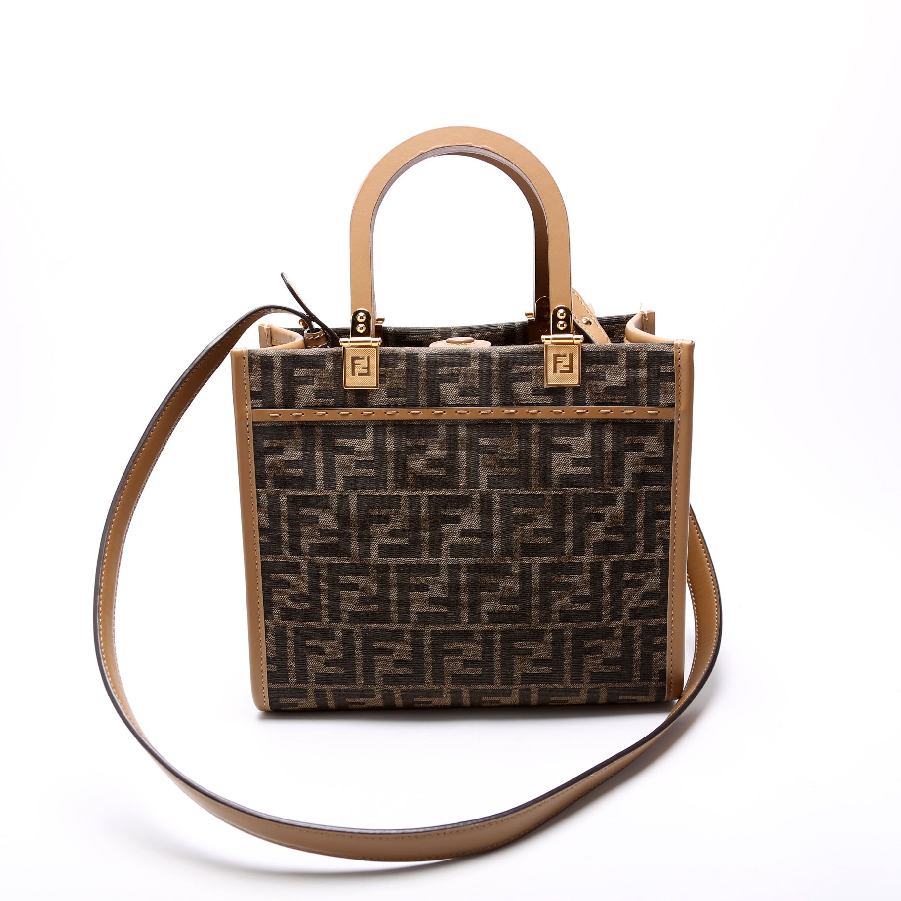 8BH394 Sunshine Shopper Small FF Canvas Brown