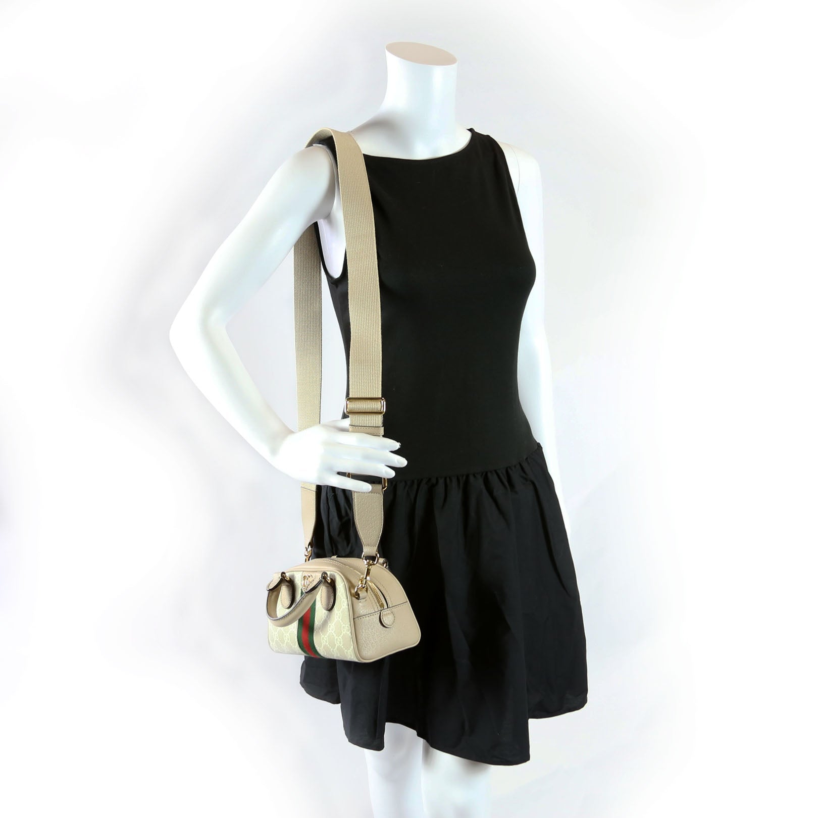 724606 Ophidia TH Bowler Mini GG Supreme Beige