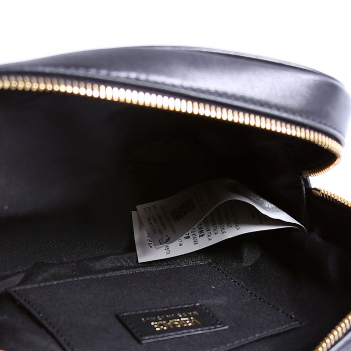 La Medusa Quilted Leather Small Camera Bag Black