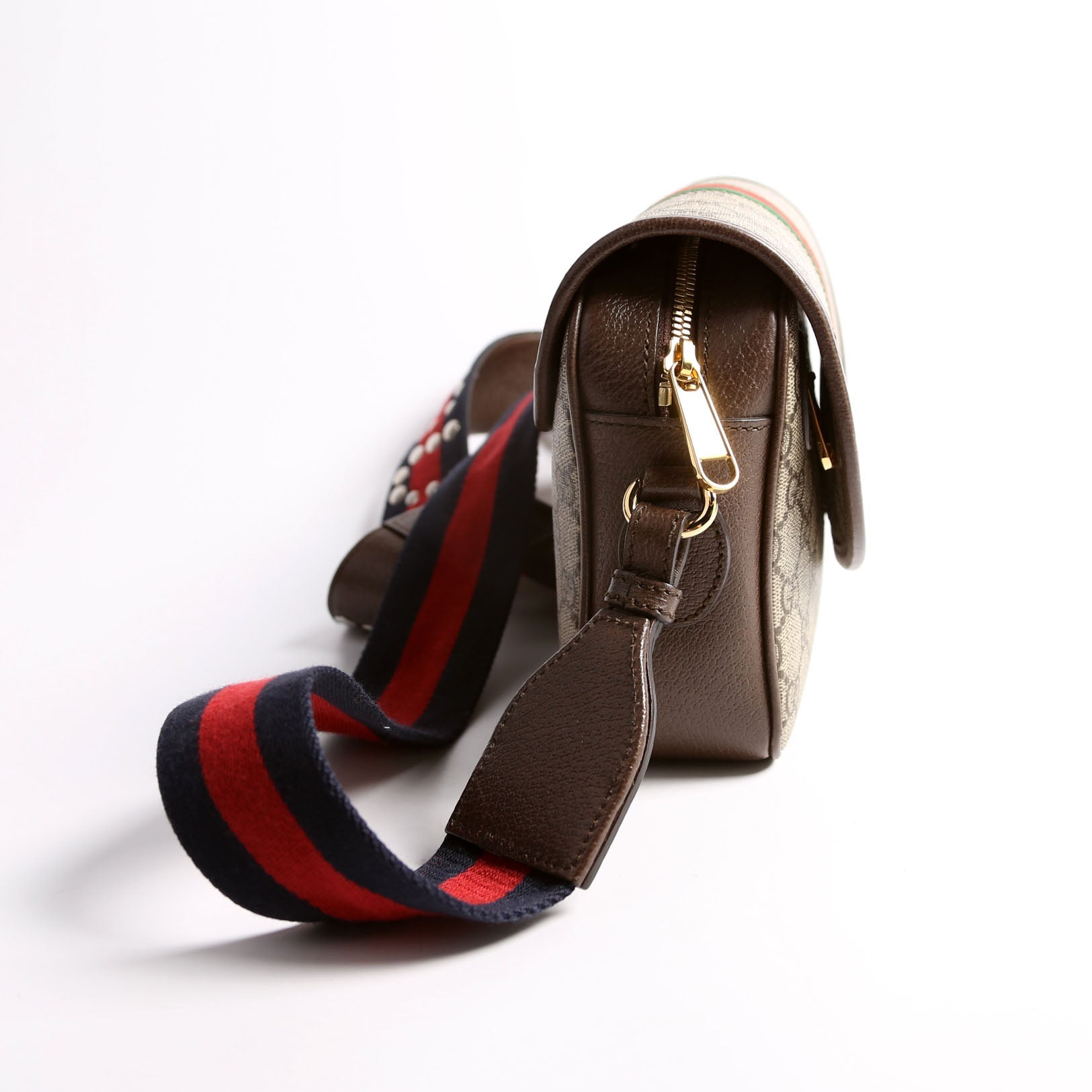 722117 Ophidia GG Small Shoulder Bag Brown