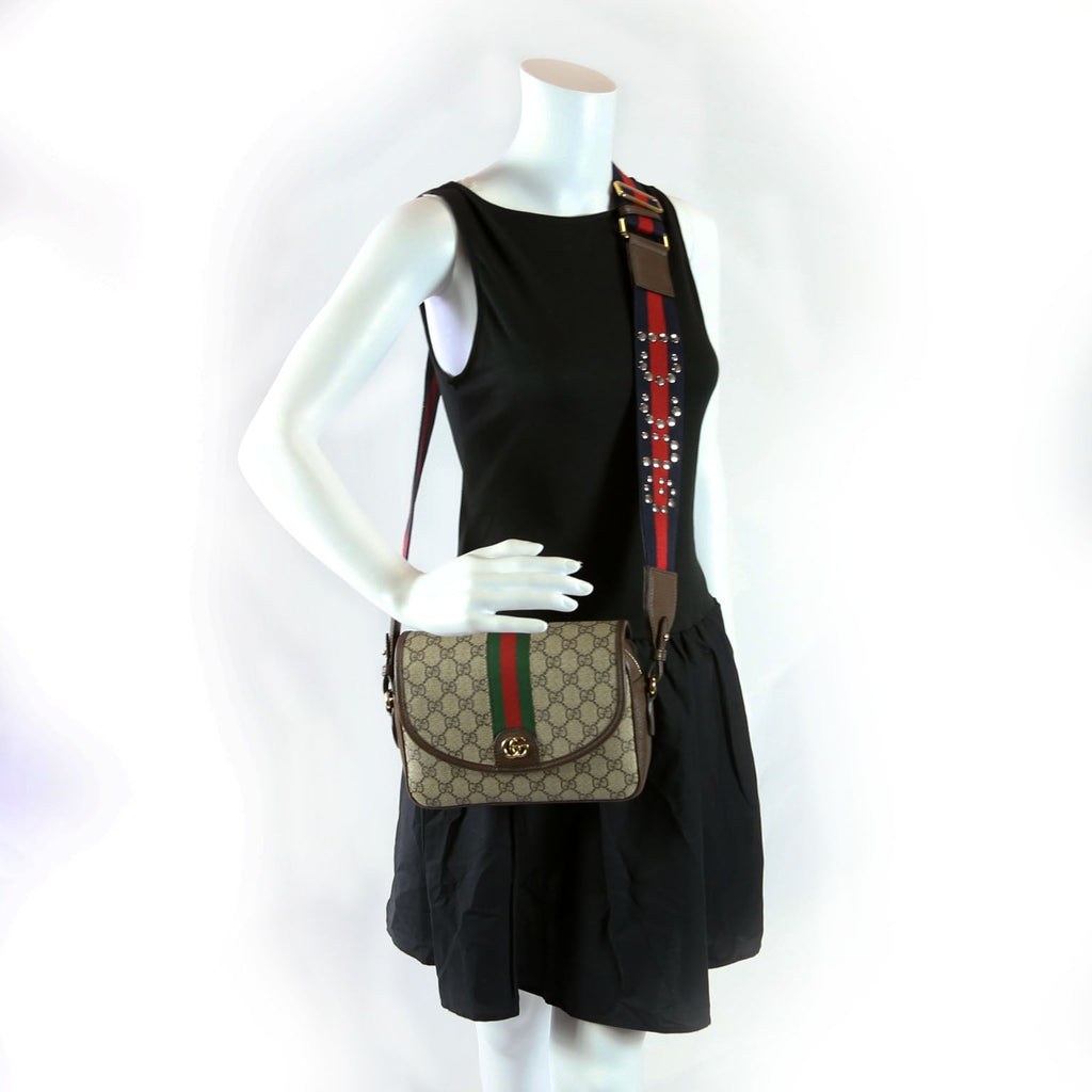 722117 Ophidia GG Small Shoulder Bag Brown