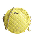 D&G Round Quilted Crossbody Lime Green