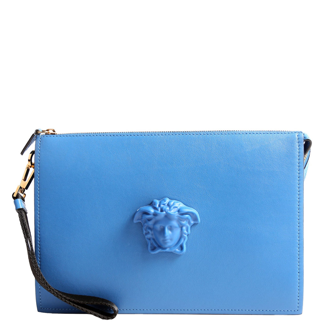 La Medusa Large Wristlet Pouch Blue