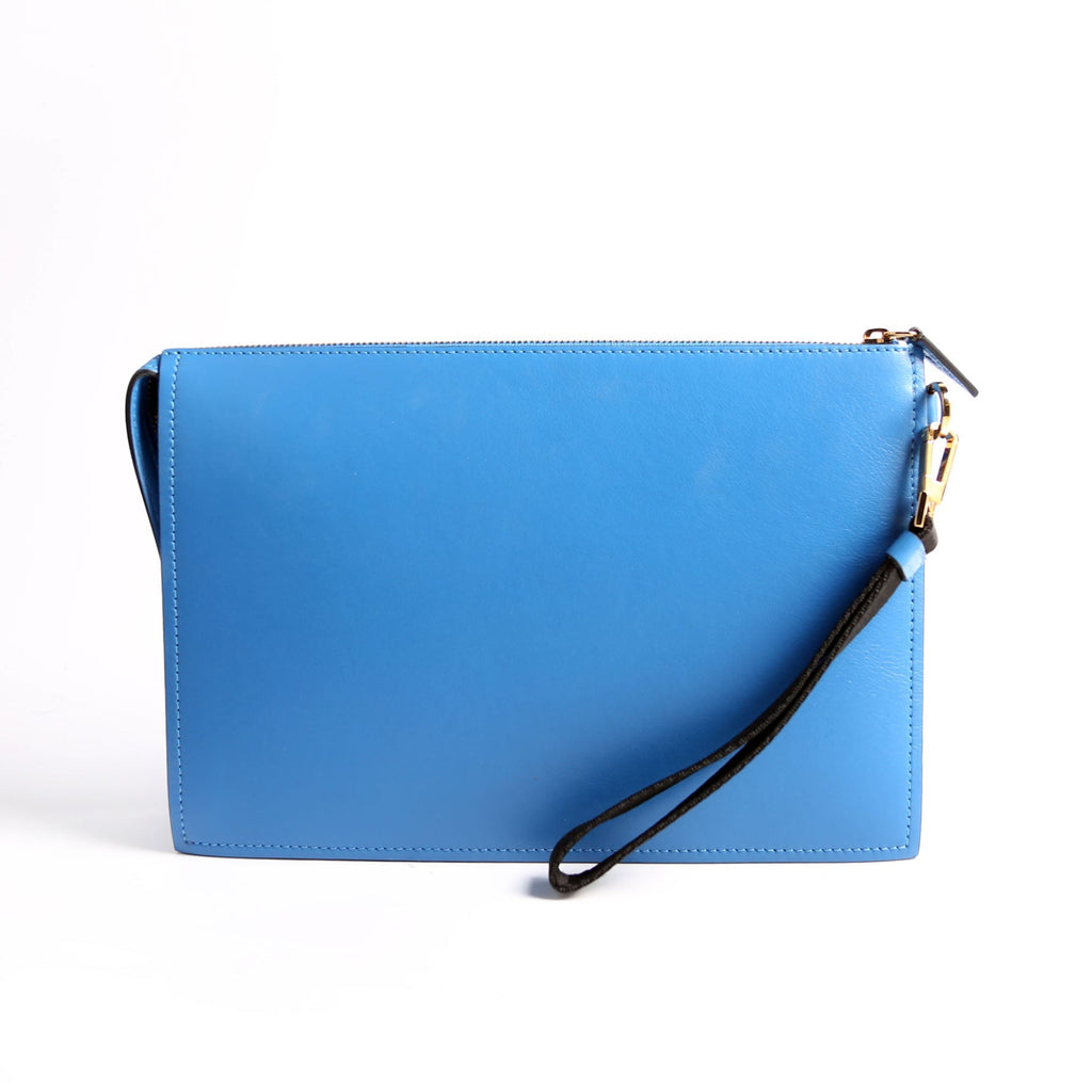 La Medusa Large Wristlet Pouch Blue
