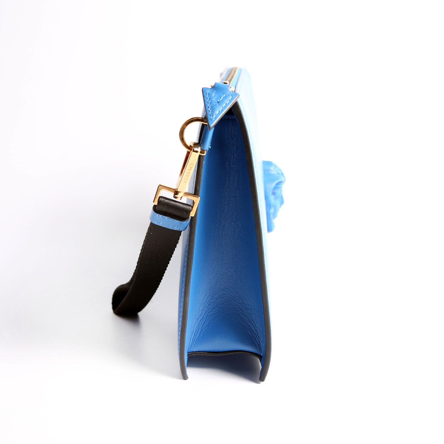 La Medusa Large Wristlet Pouch Blue
