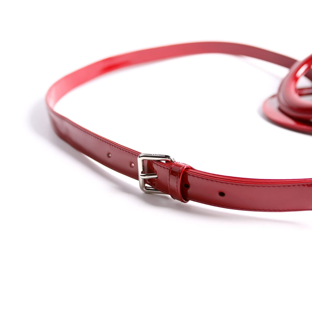 Lady Dior Medium Patent Red