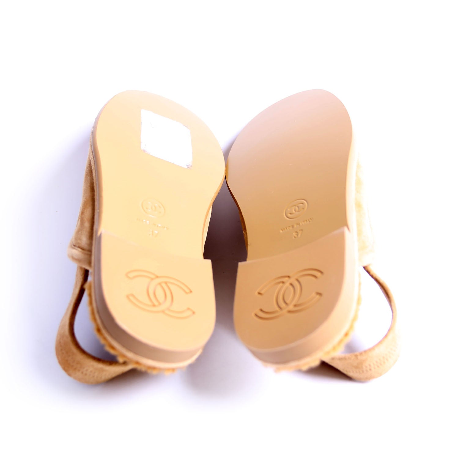 CC Slingback Loafers Size 37 Tan