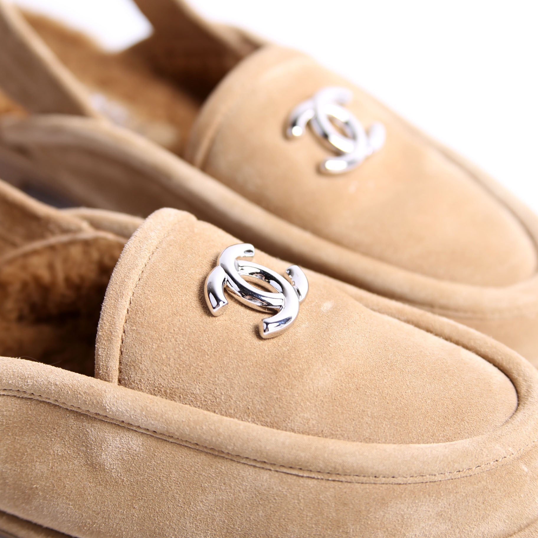 CC Slingback Loafers Size 37 Tan