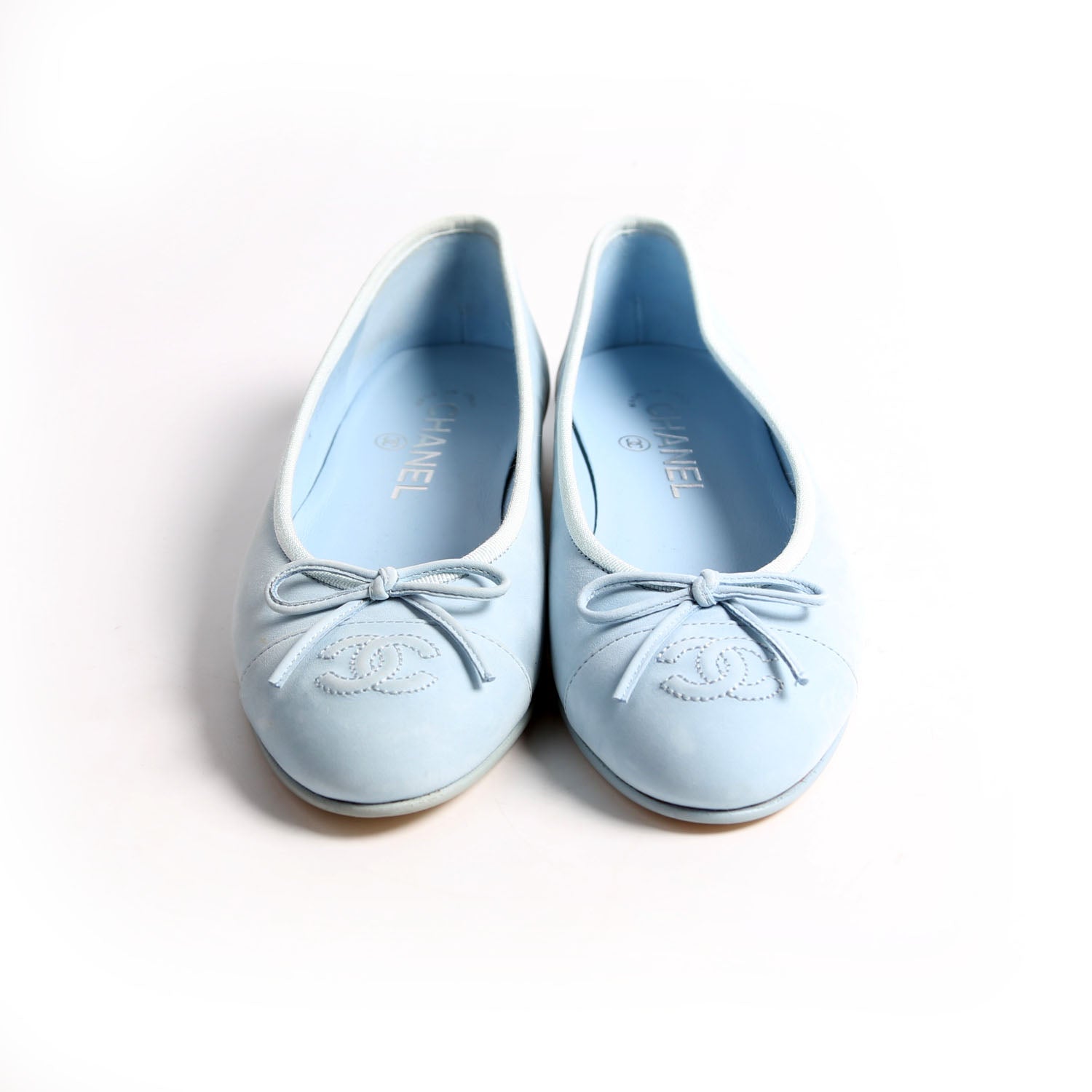 CC Cap Toe Ballet Flats Size 36.5 Blue