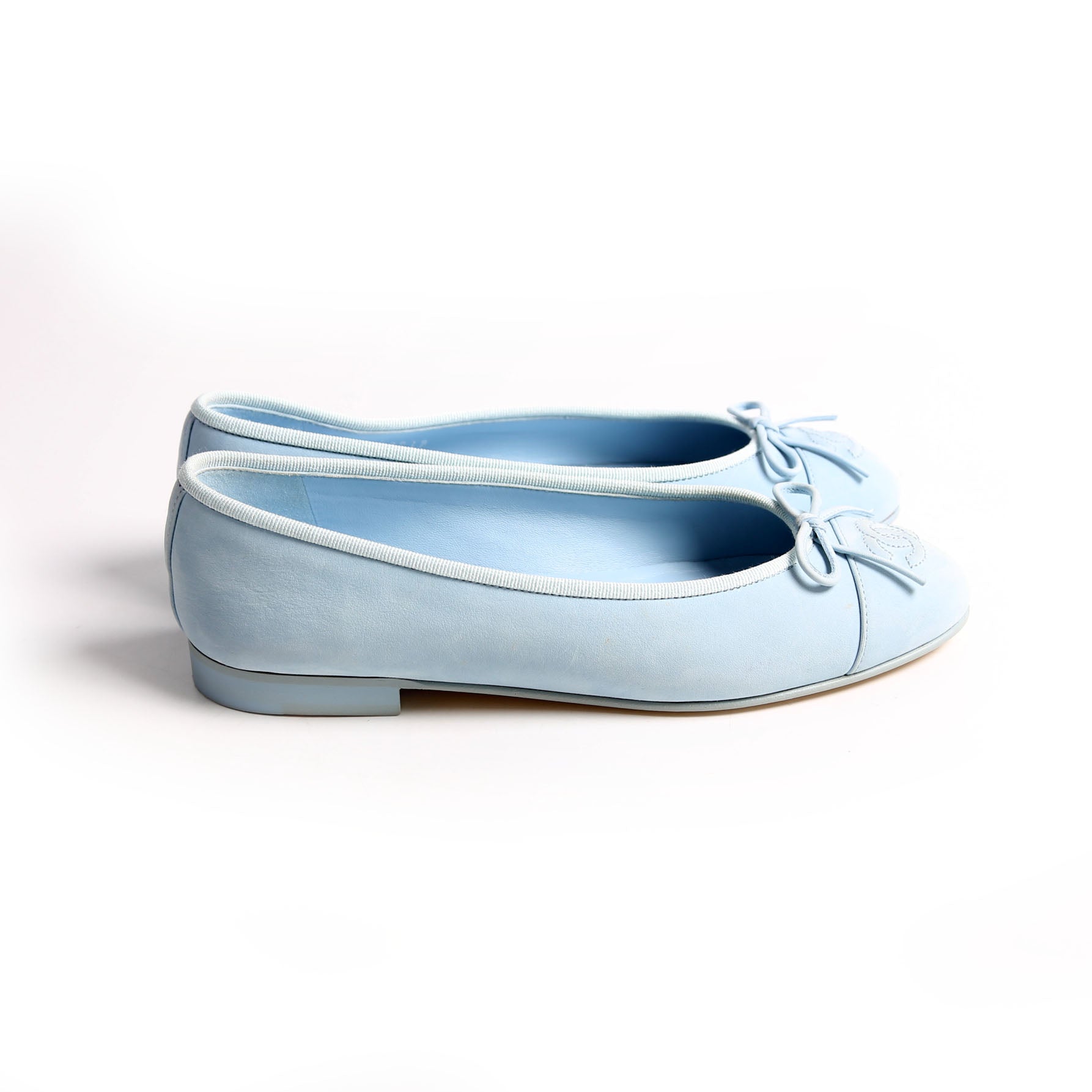CC Cap Toe Ballet Flats Size 36.5 Blue