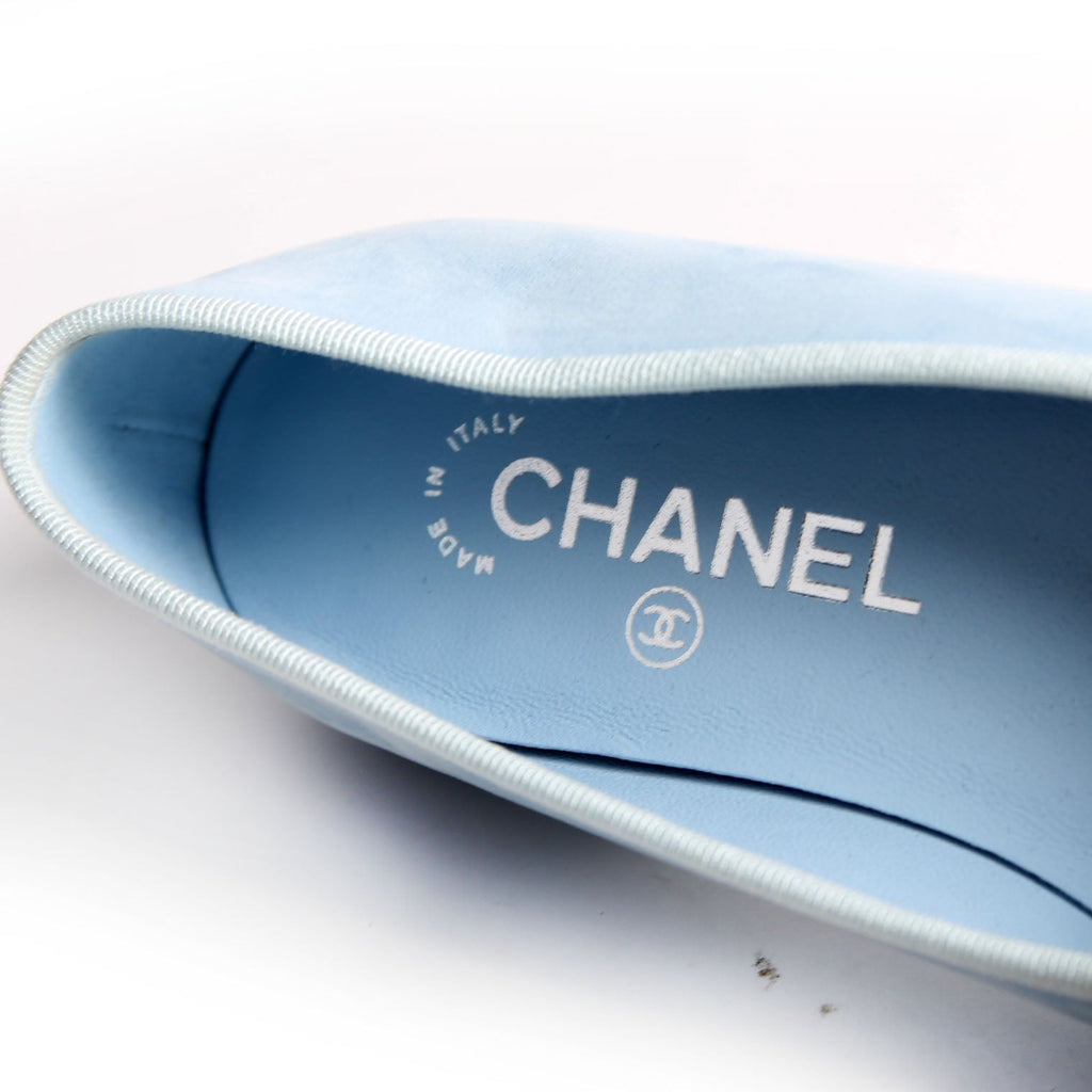 CC Cap Toe Ballet Flats Size 36.5 Blue