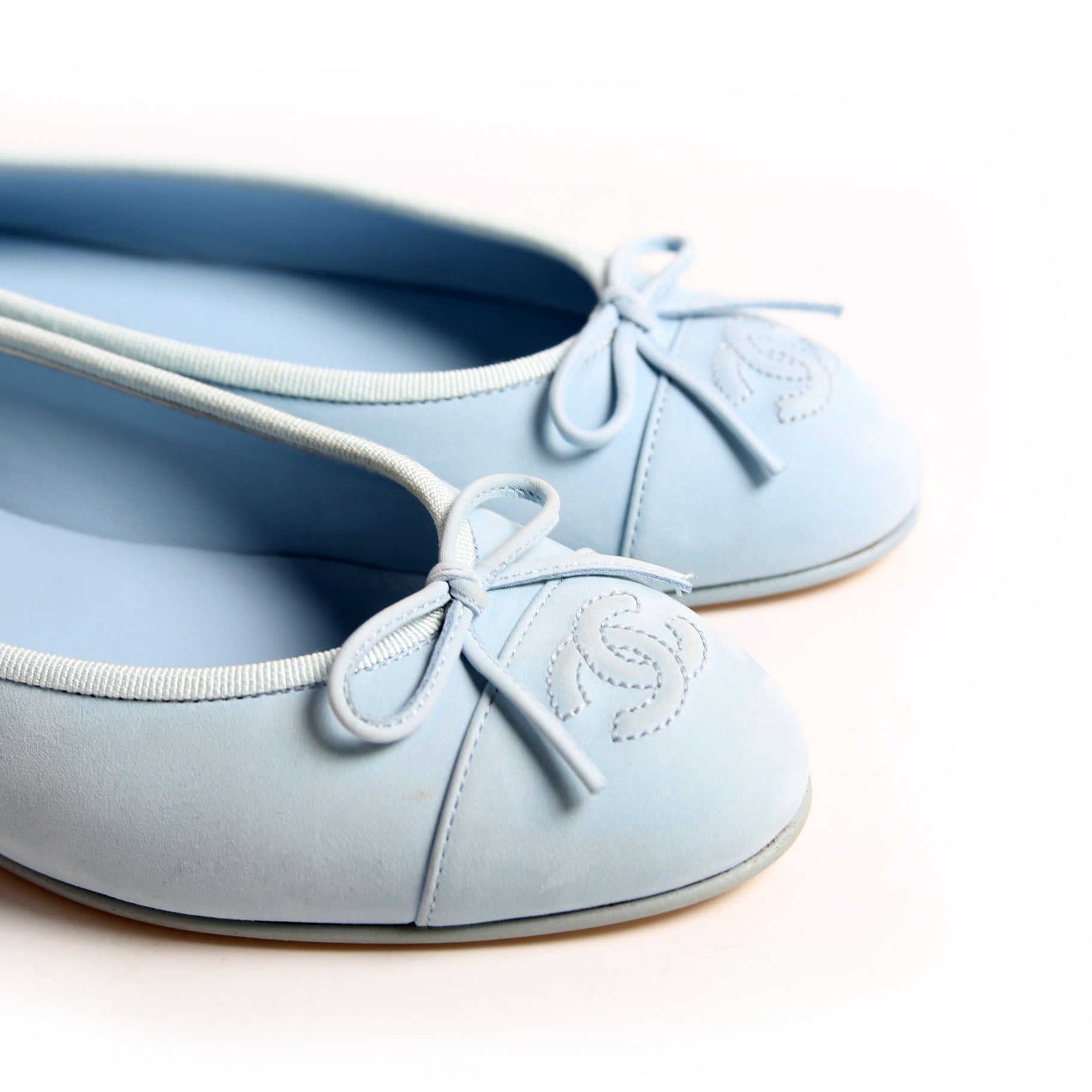 CC Cap Toe Ballet Flats Size 36.5 Blue