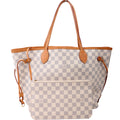 Neverfull with Wallet MM Damier Azur