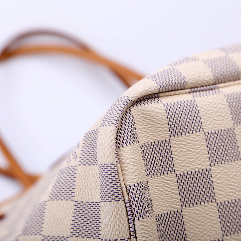 Neverfull with Wallet MM Damier Azur