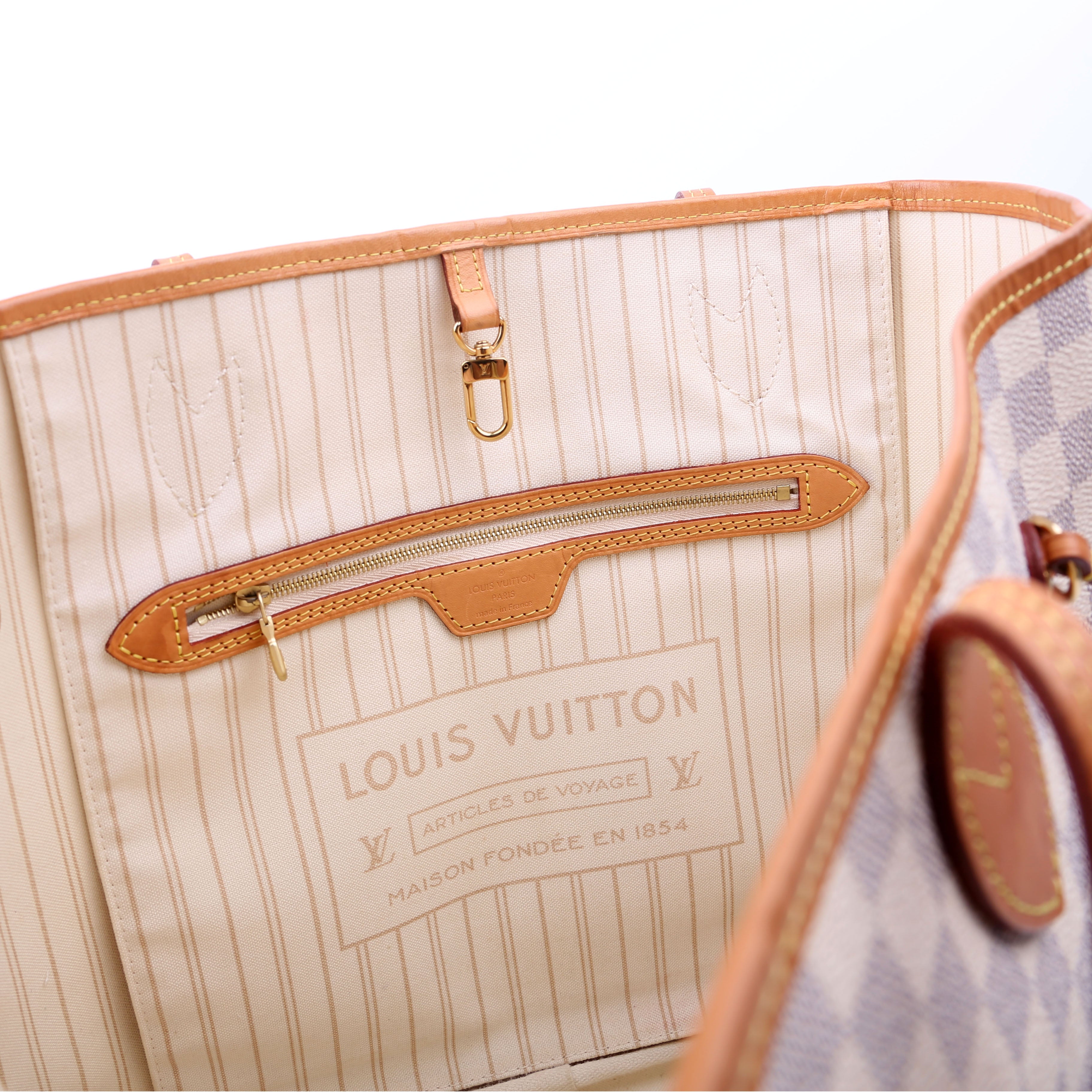 Neverfull with Wallet MM Damier Azur