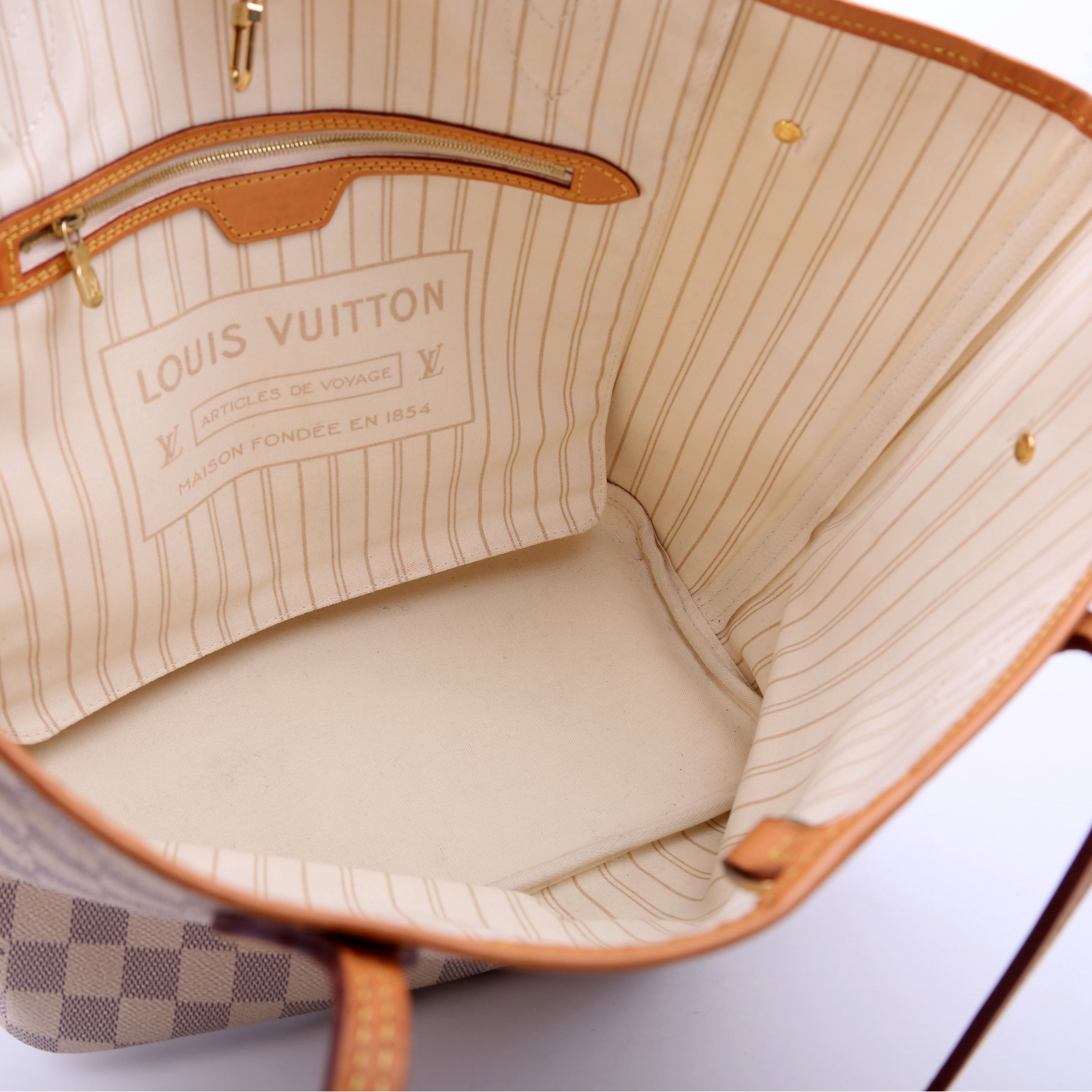 Neverfull with Wallet MM Damier Azur