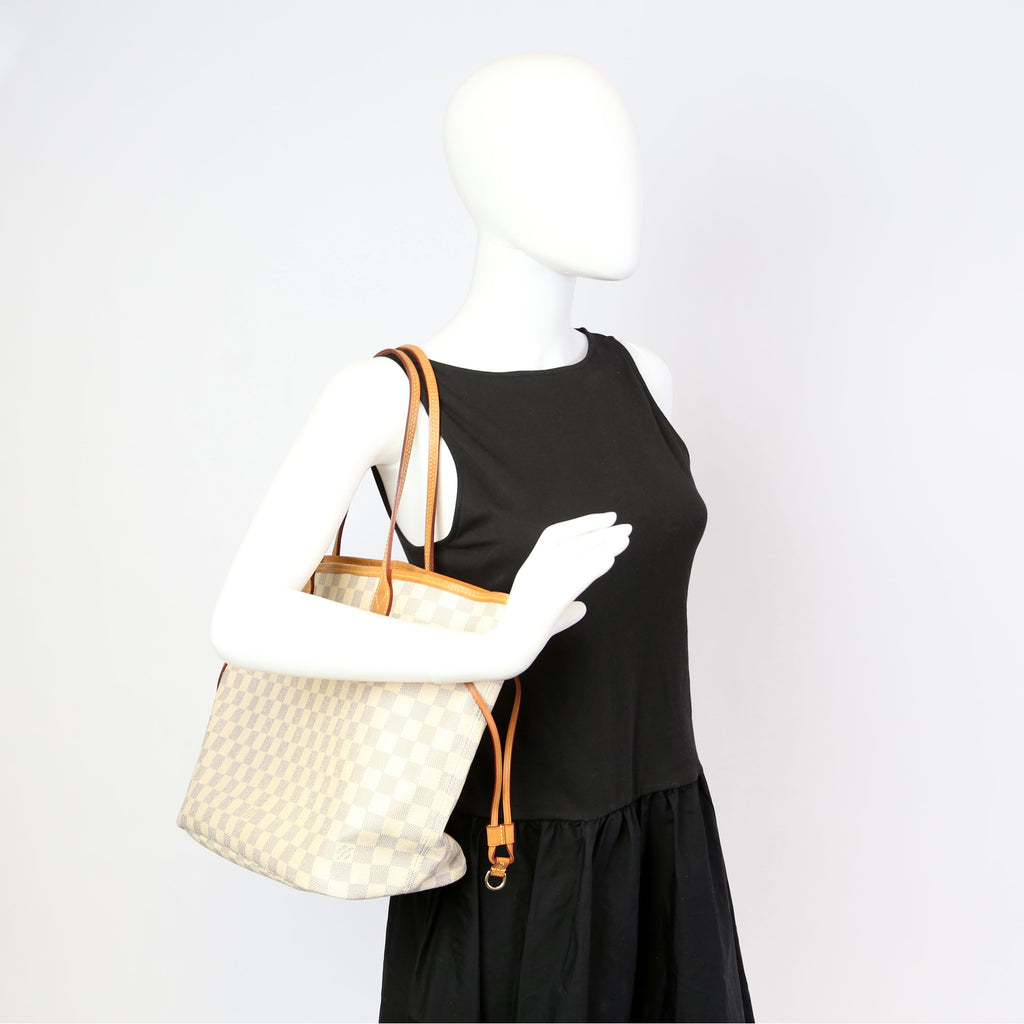 Neverfull with Wallet MM Damier Azur
