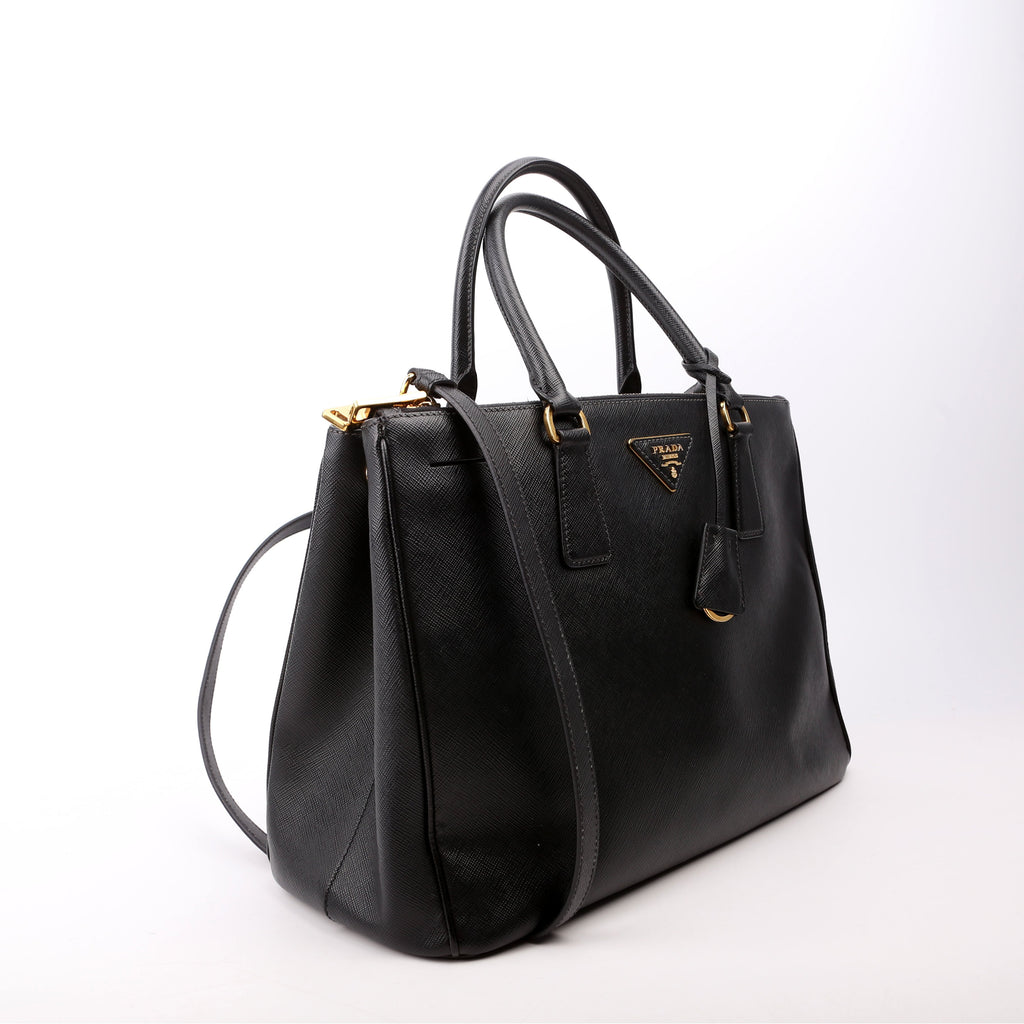 Saffiano Galleria Medium Black
