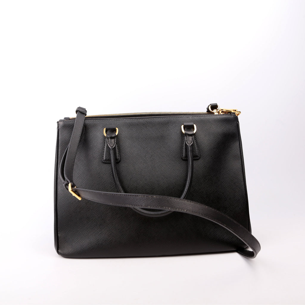 Saffiano Galleria Medium Black