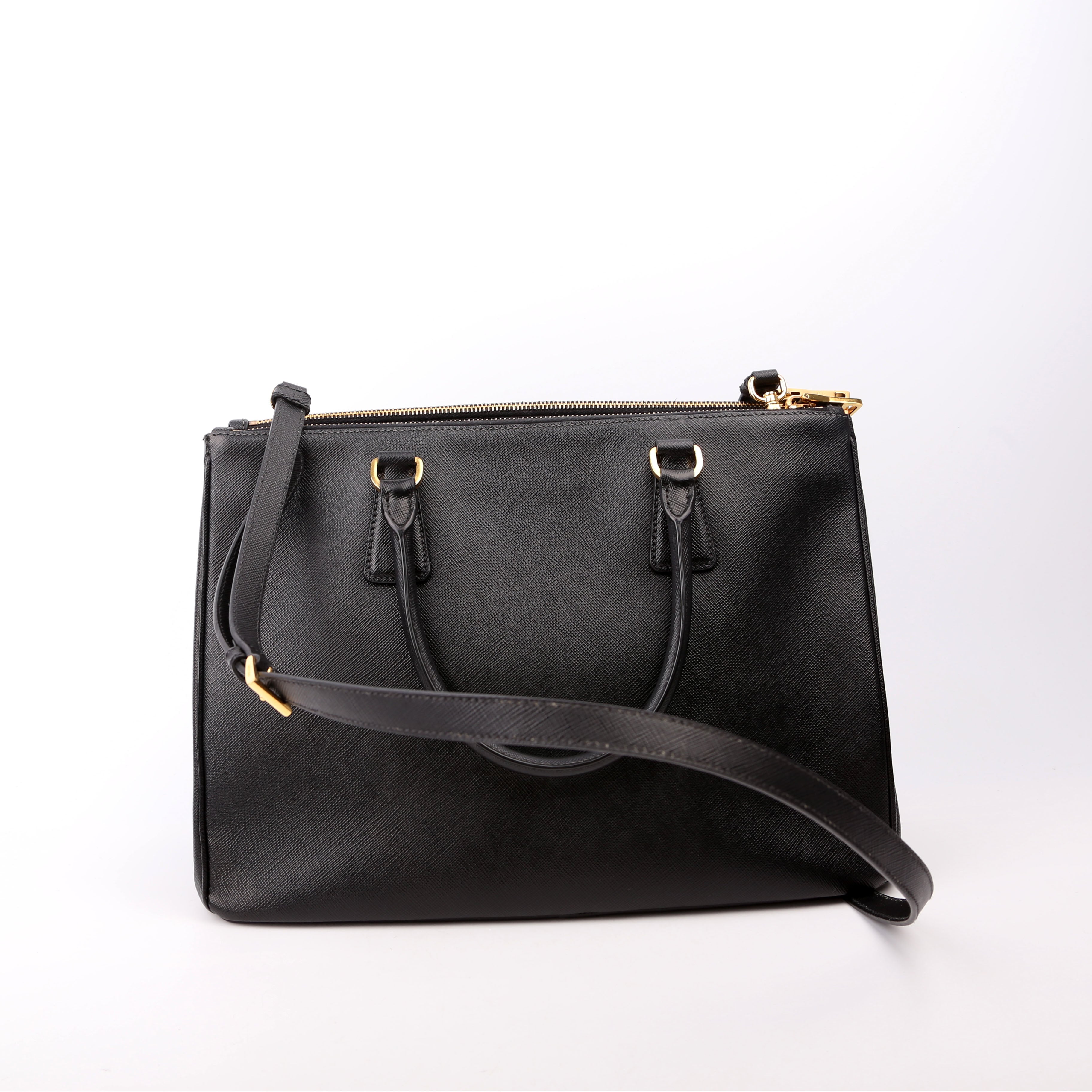Saffiano Galleria Medium Black
