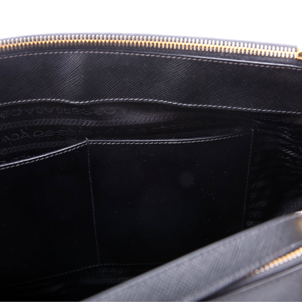 Saffiano Galleria Medium Black