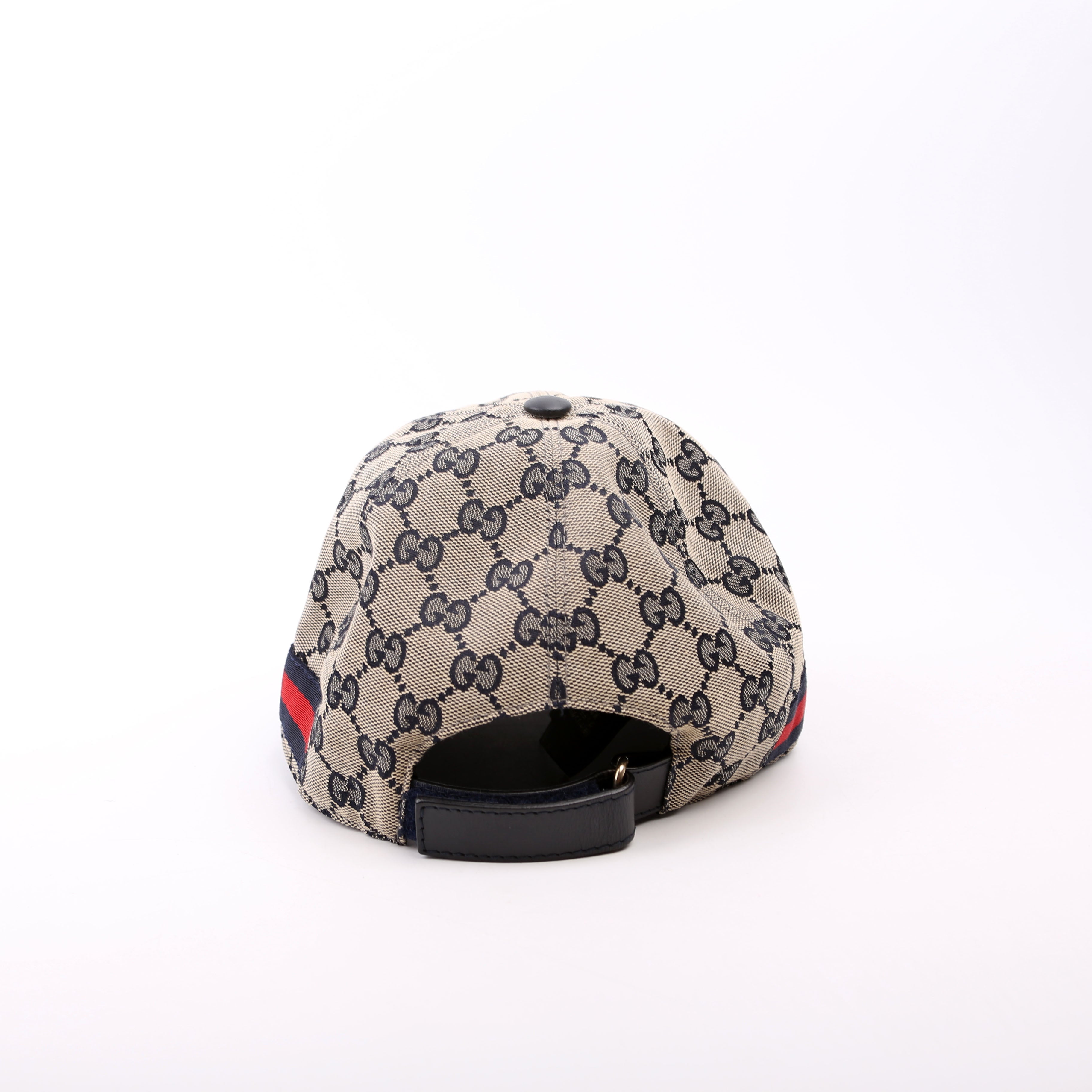 200035 GG Canvas Web Hat Size Extra Large Navy