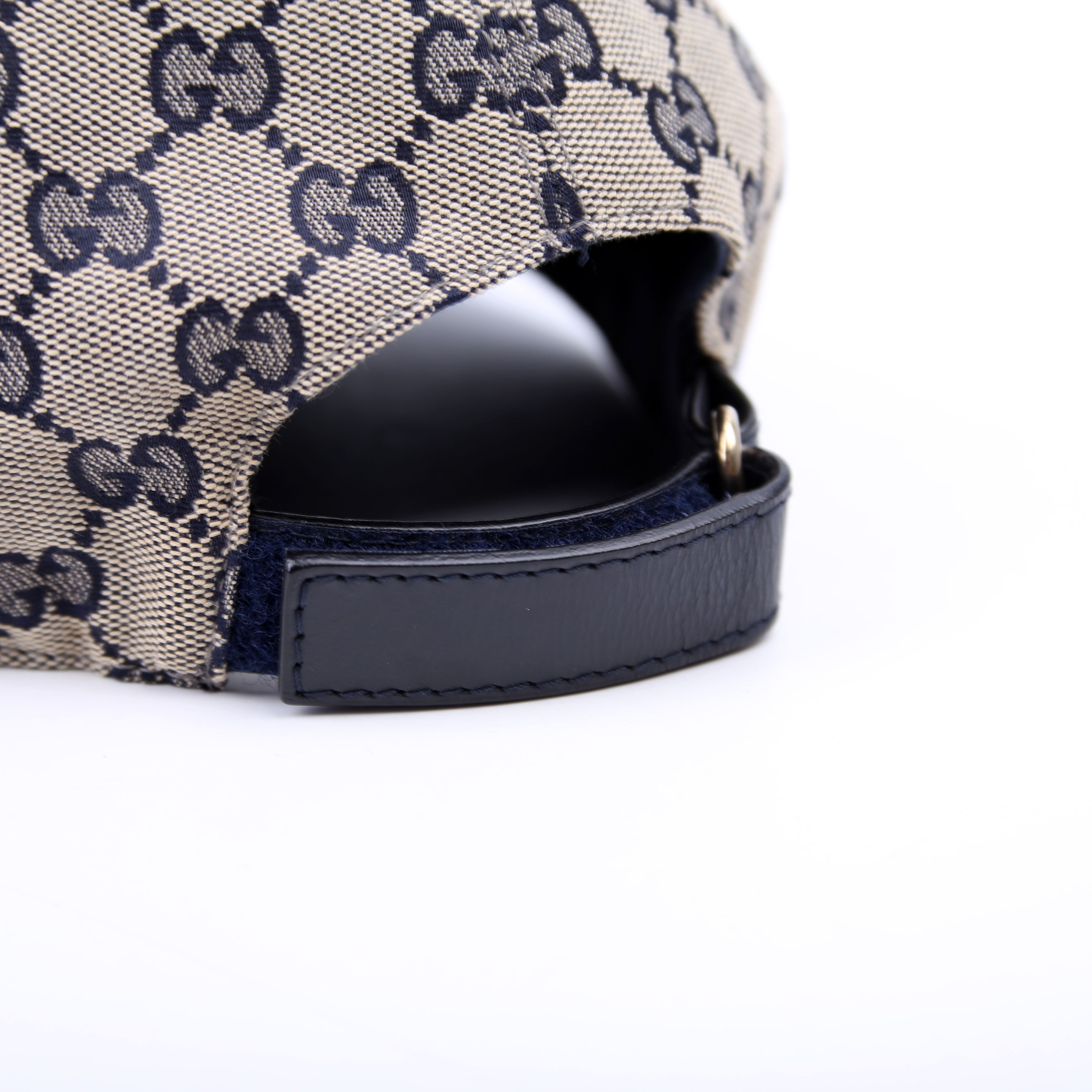 200035 GG Canvas Web Hat Size Extra Large Navy