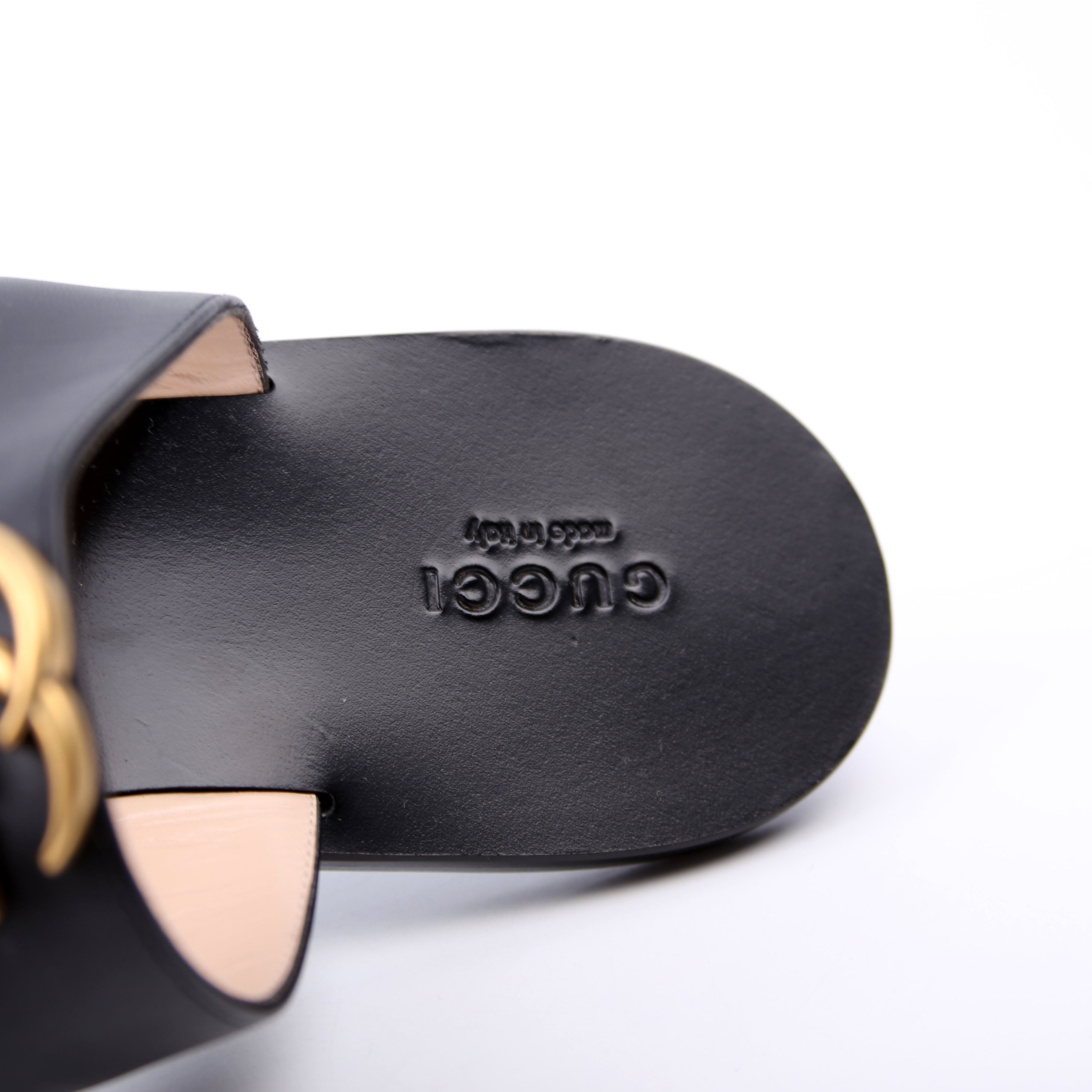 Marmont T-Strap Sandals Size 39 Black