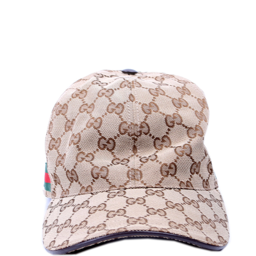 200035 GG Canvas Web Hat Size Large