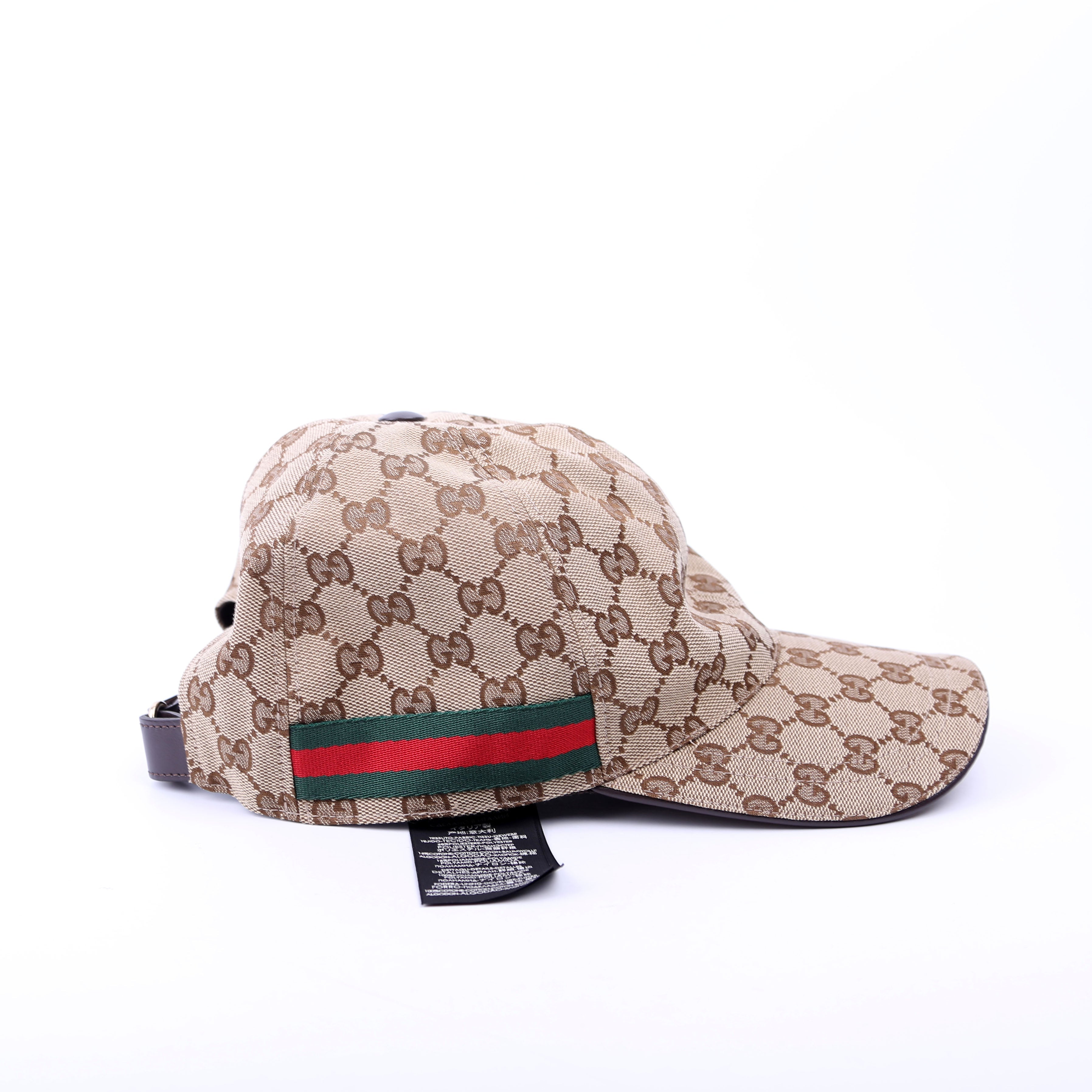 200035 GG Canvas Web Hat Size Large