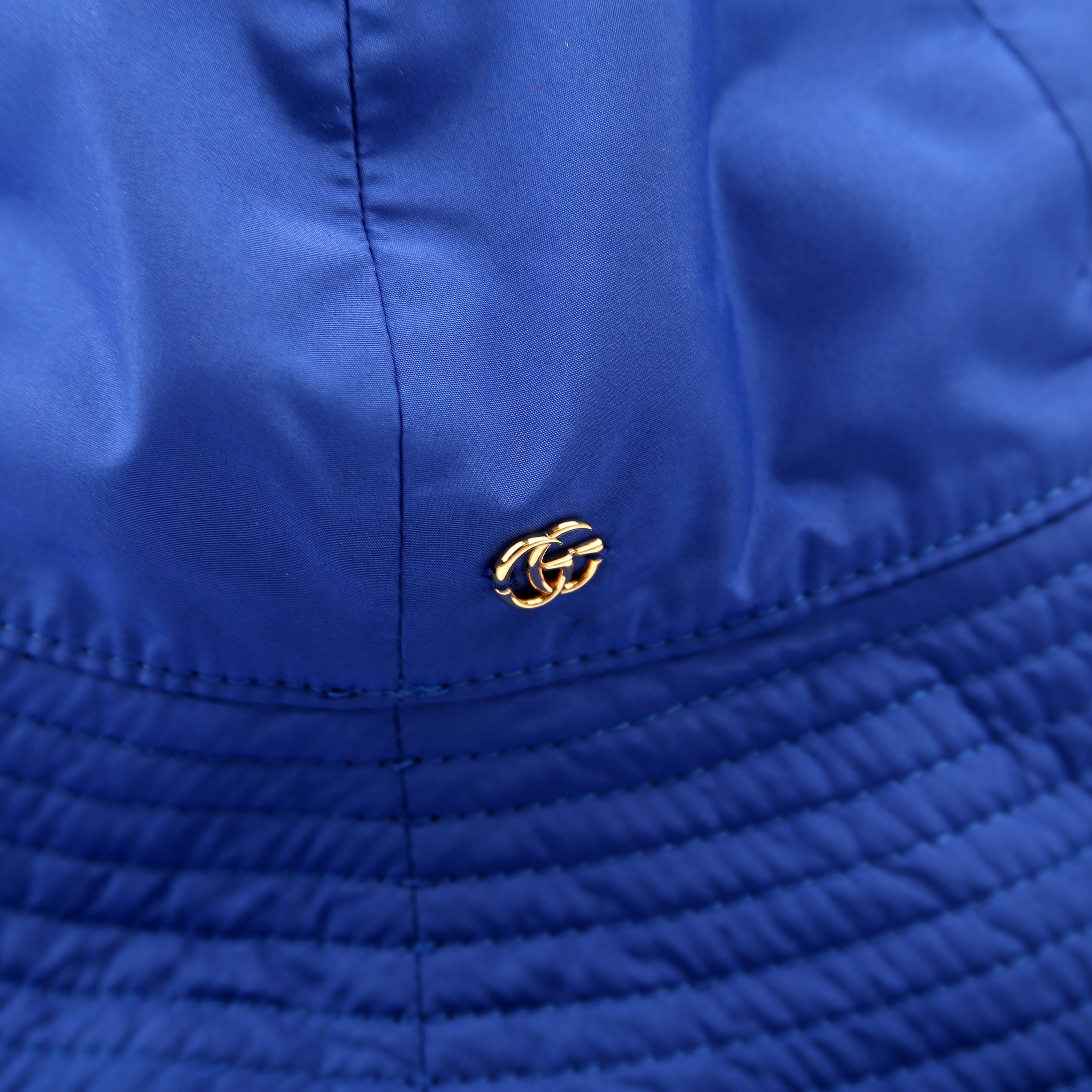 GG Marmont Nylon Bucket Hat Size Medium Blue