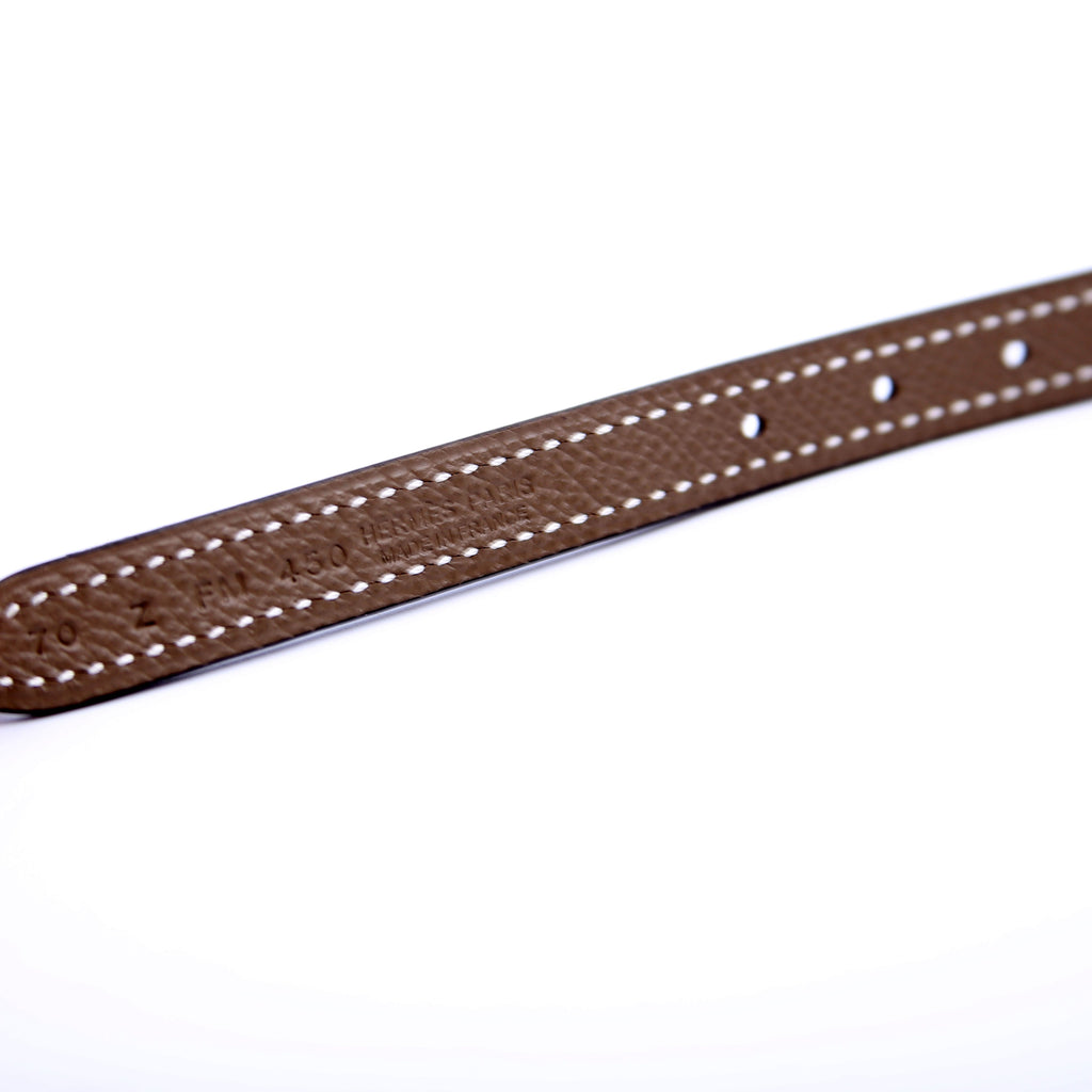 Hermes 13MM Reversible Leather Belt Size 70 Strap Only