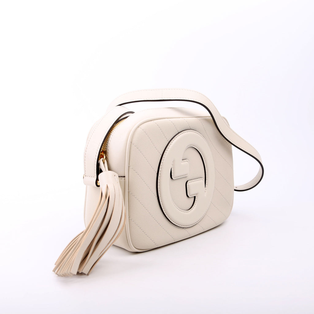 742360 Blondie Small Shoulder Bag White