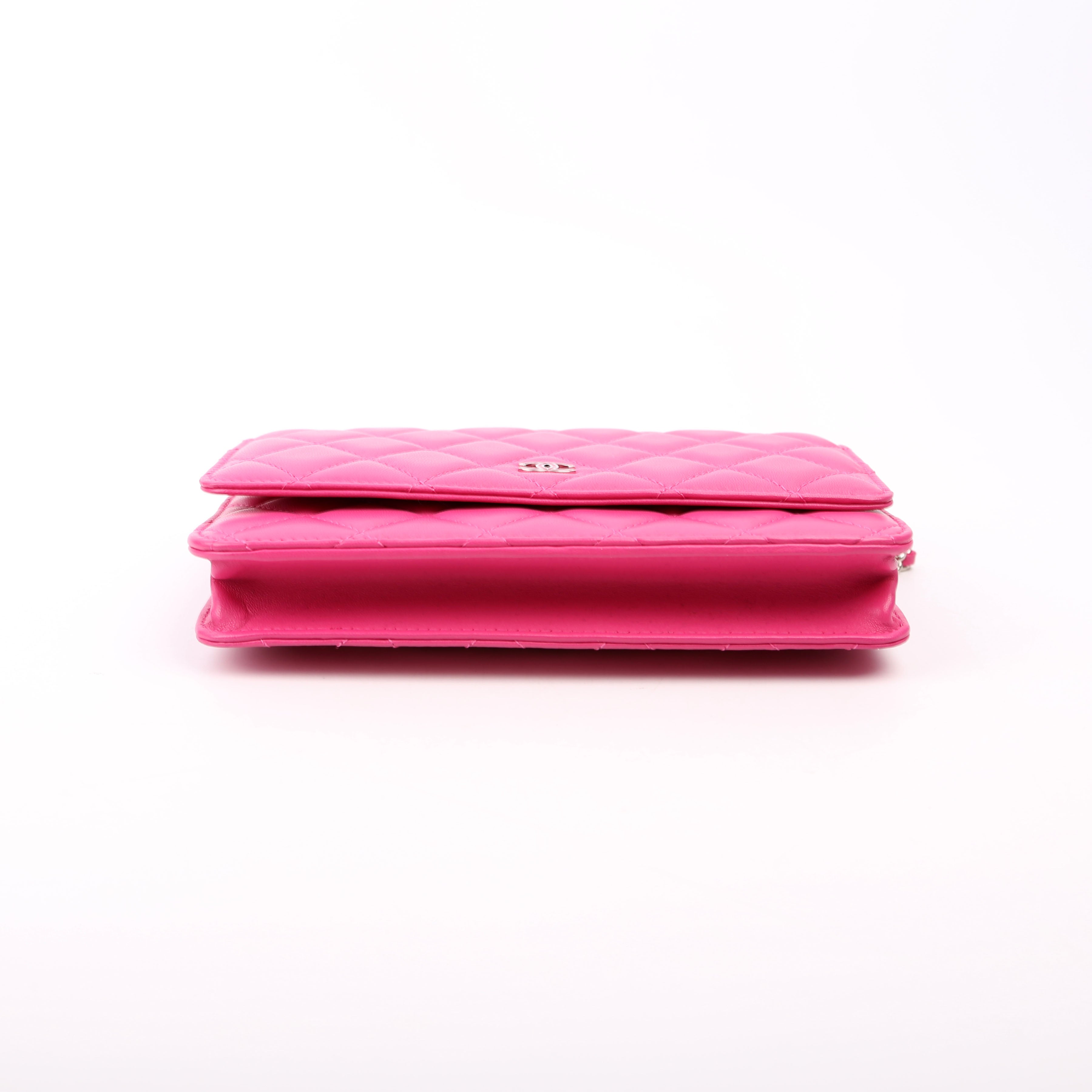 WOC Classic Quilted Lambskin Pink