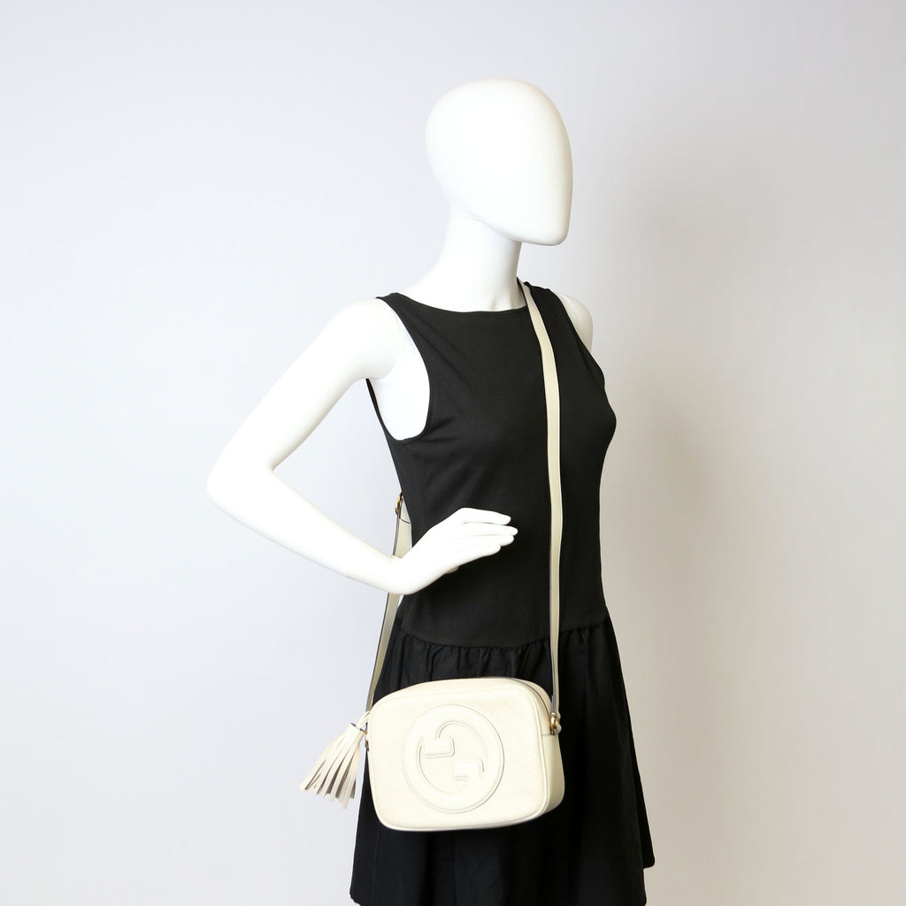 742360 Blondie Small Shoulder Bag White
