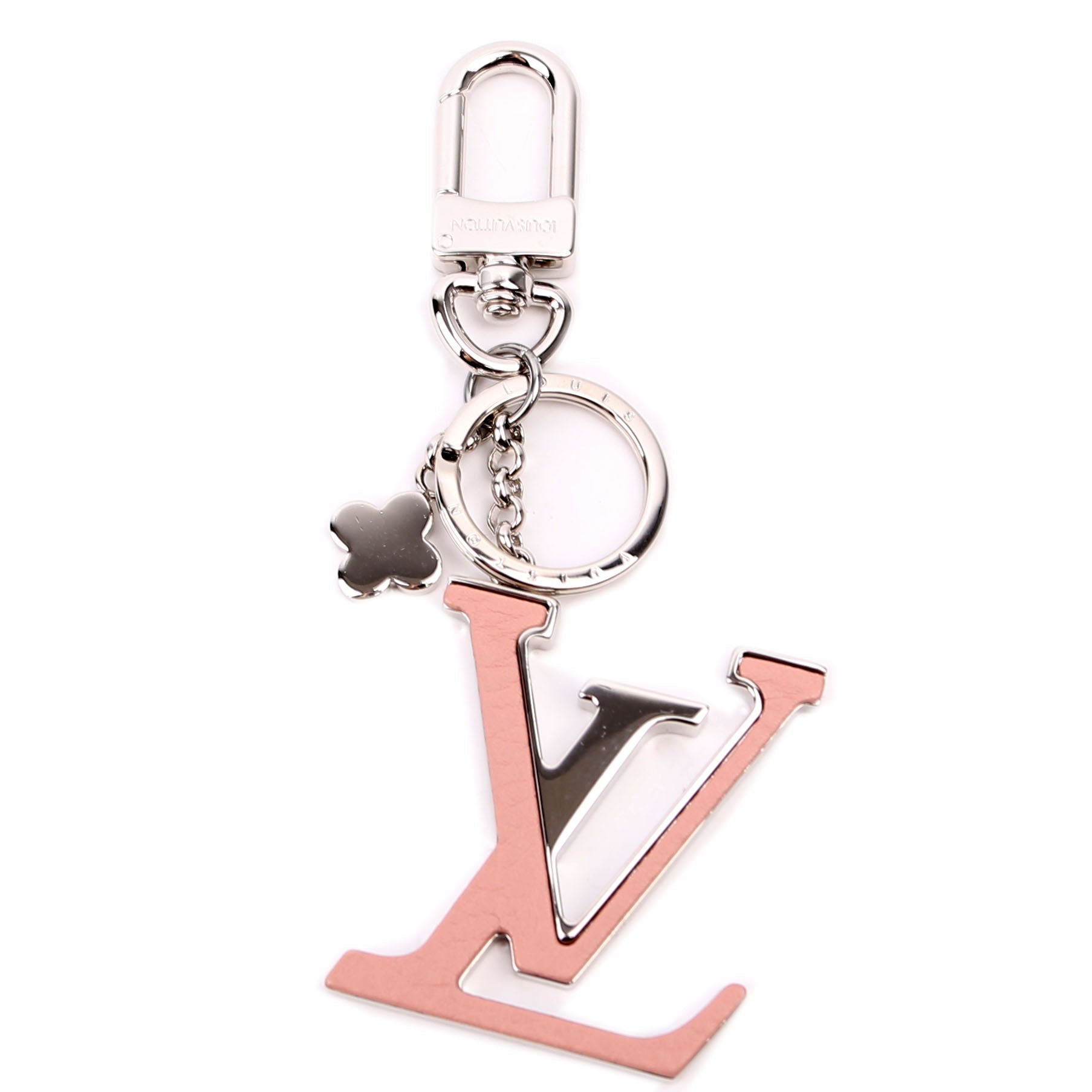 Capucines Bag Charm Silver/Pink